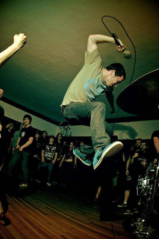 Man Jumping on Stage
