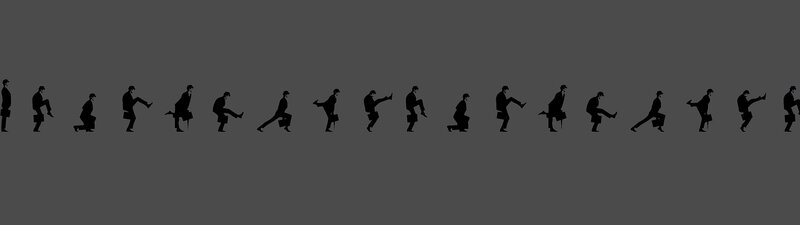 man kicking in sequence