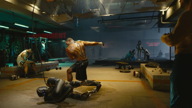 Man Kicking Robot