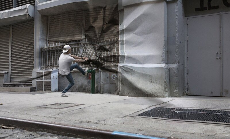Man Kicking Wall