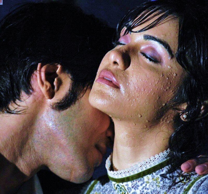 Man Kissing Woman — Black, Dramatic, Photograph, Tears