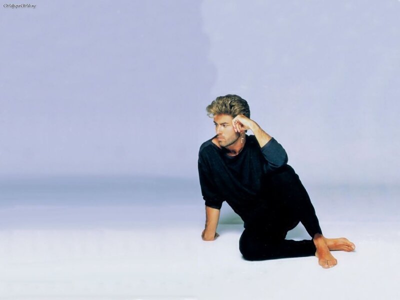 Man Kneeling on Floor — White, Neutral