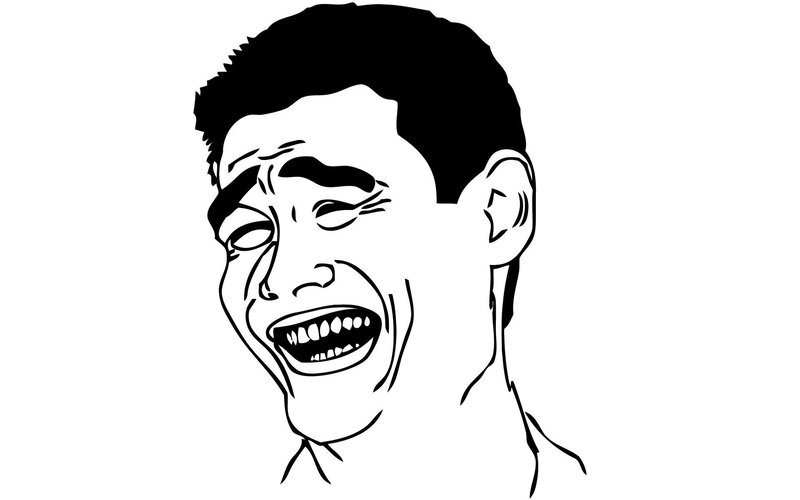 man laughing cartoon