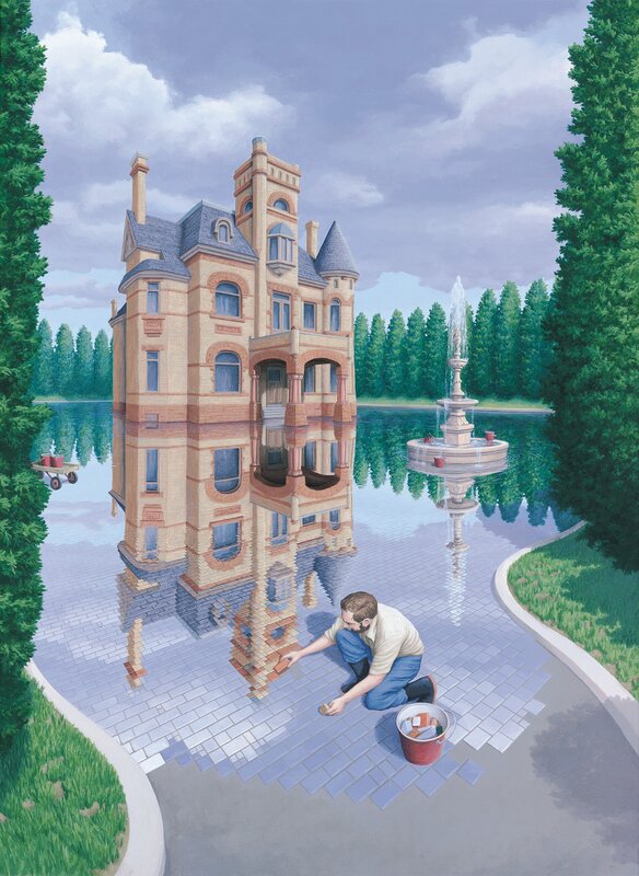 Man Laying Bricks