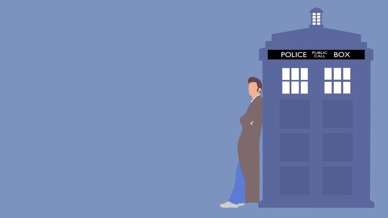 Man Leaning on Police Box