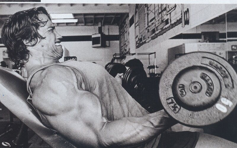 Man Lifting Weights — Black, Intense, Photograph