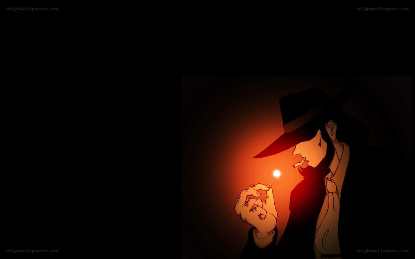 man lighting a cigarette