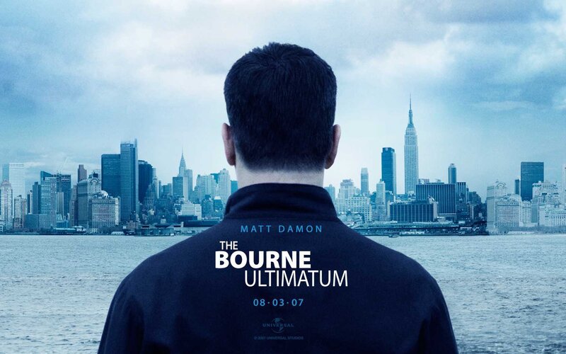 Man Looking at City — Blue