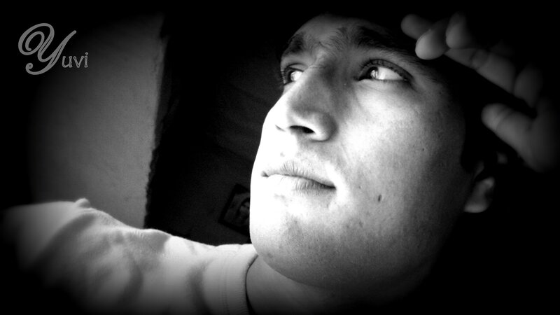 man looking up thoughtfully