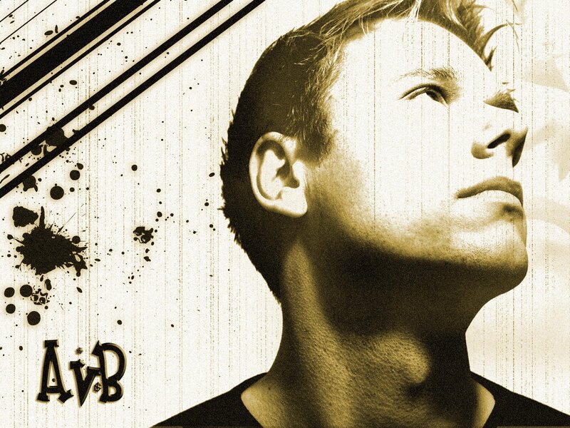 man looking up with artistic effects