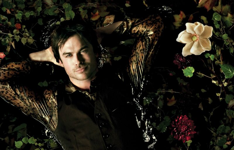 Man Lying in Foliage