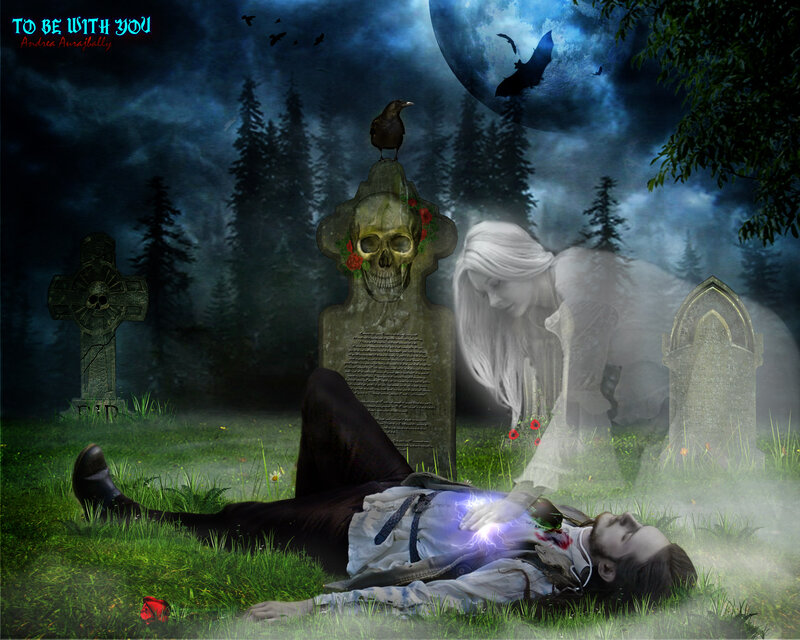 Man Lying in Graveyard