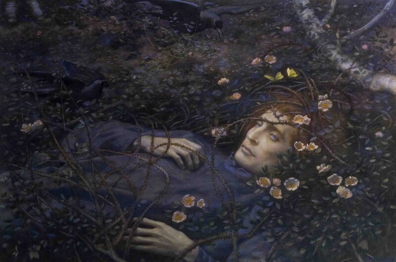 Man Lying in Thicket