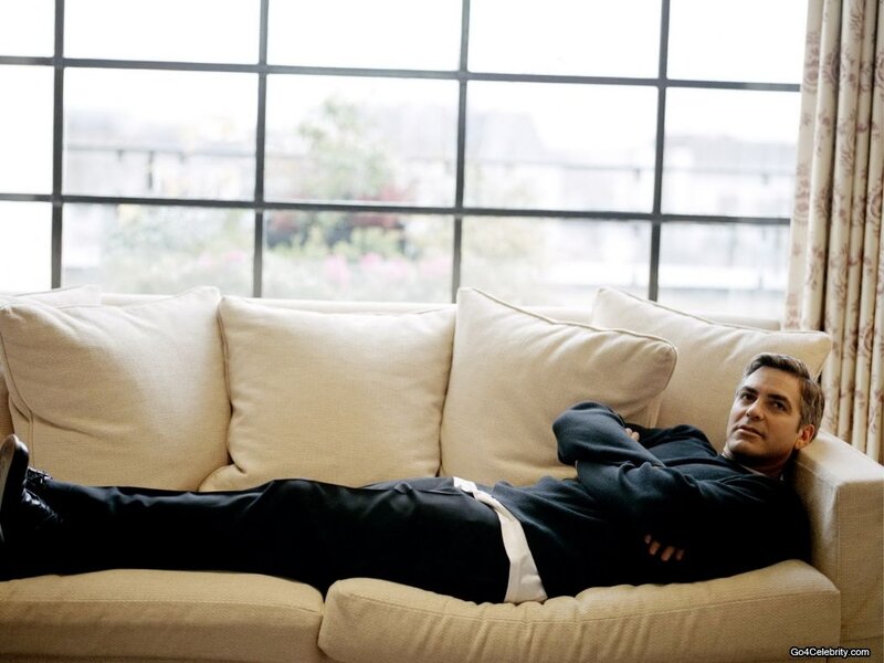 Man Lying on Couch — Beige, Relaxed