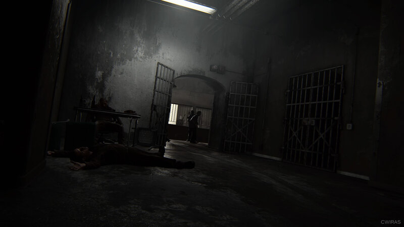Man Lying on Floor — Black, Dark, Tense