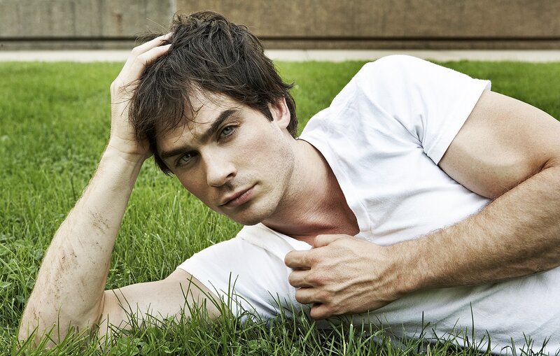 Man Lying on Grass — Green, Relaxed, Afternoon, Photograph, White T-shirt