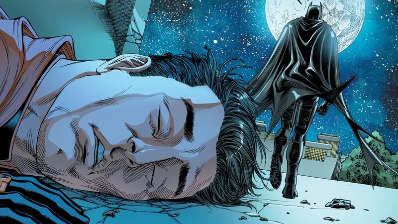 Man Lying on Ground — Blue, Dramatic, Night