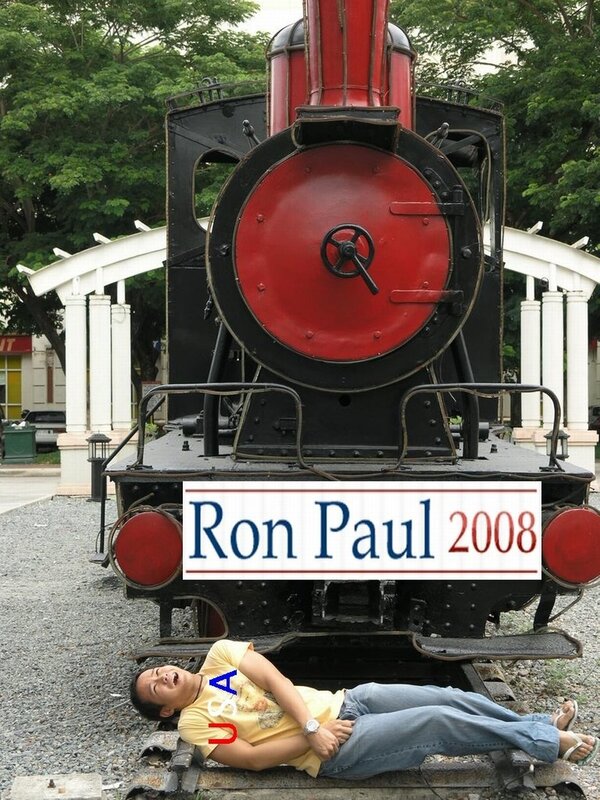 Man Lying on Train Tracks — Black, Dramatic