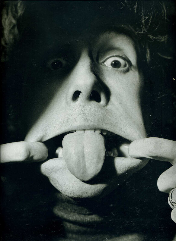 Man making a face with tongue out