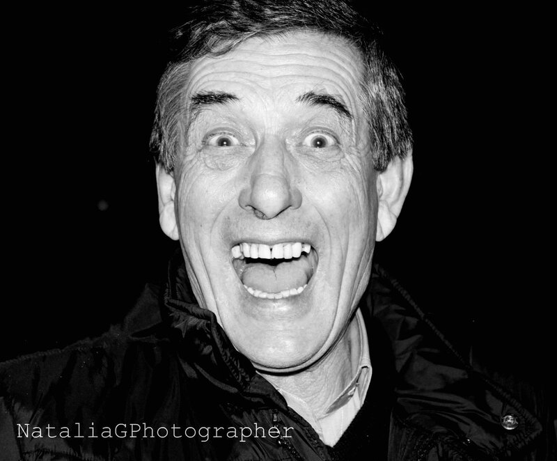 Man Making Funny Face — Black