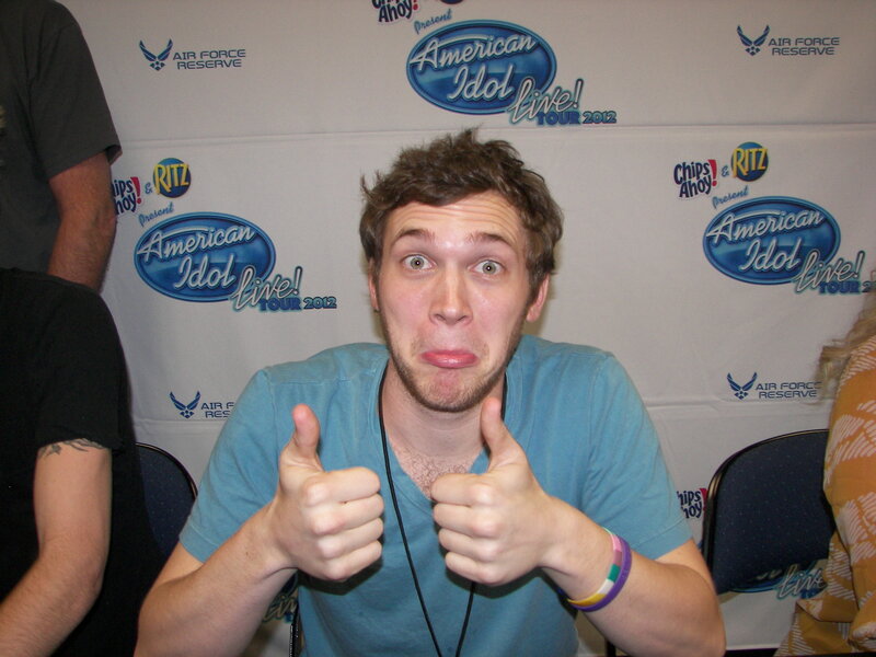 Man Making Funny Face — Blue