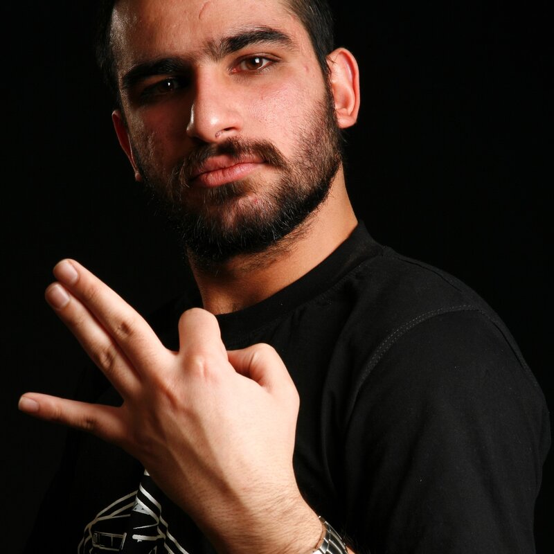 man making hand gesture