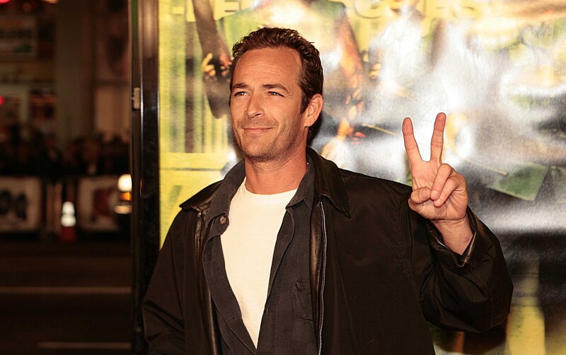 Man Making Peace Sign — Black, Casual
