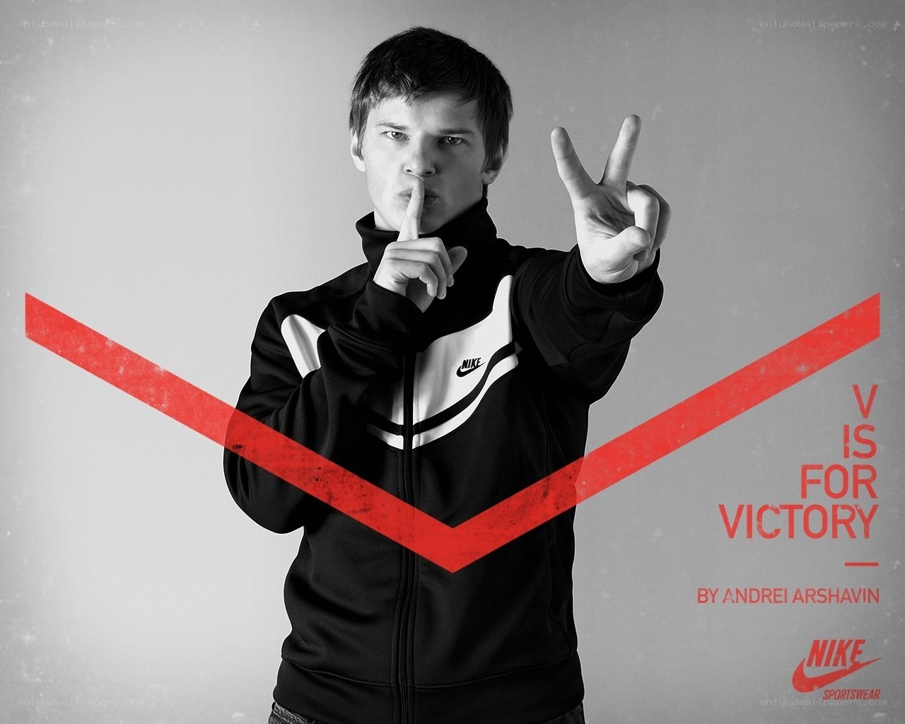 man making victory sign