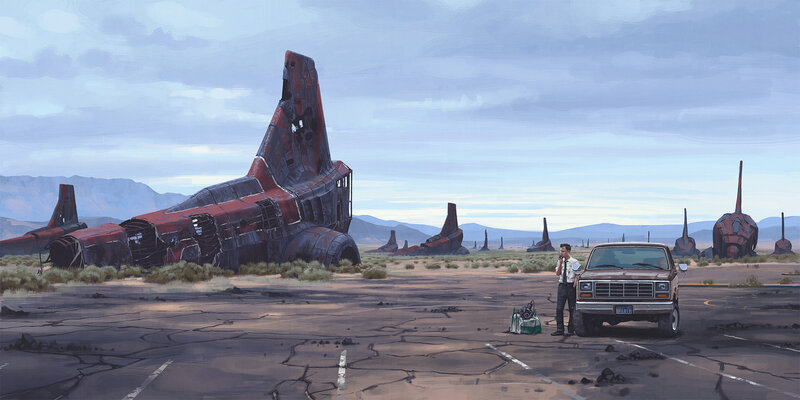 Man Near Crashed Aircraft