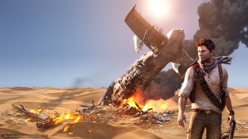 man near crashed plane in desert