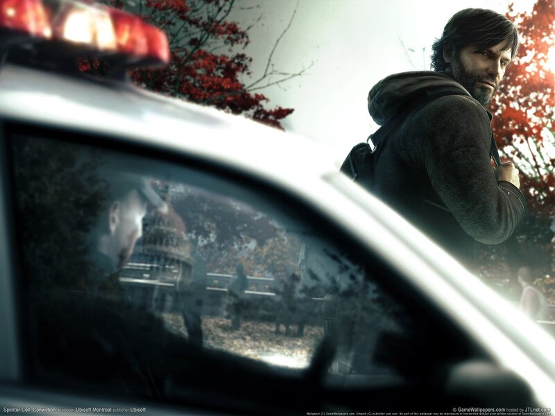 Man near police car in autumn