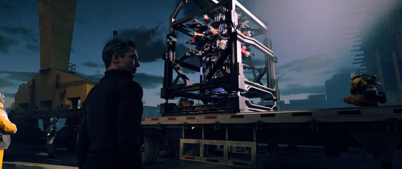 Man Observing Cargo