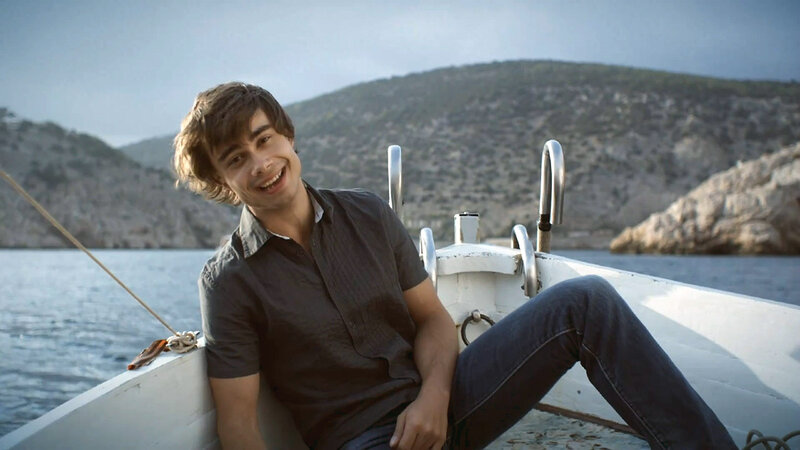 Man on a Boat — Blue, Relaxed