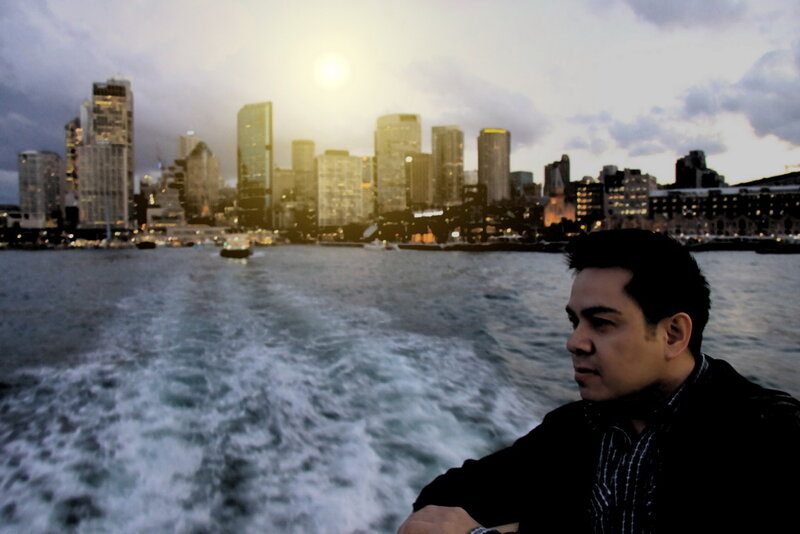 Man on a Boat — Blue