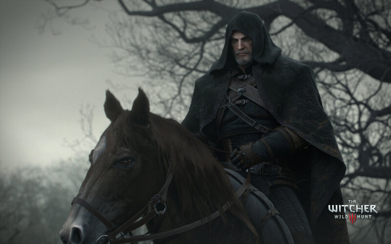 Man on a Horse — Gray, Dramatic, Winter