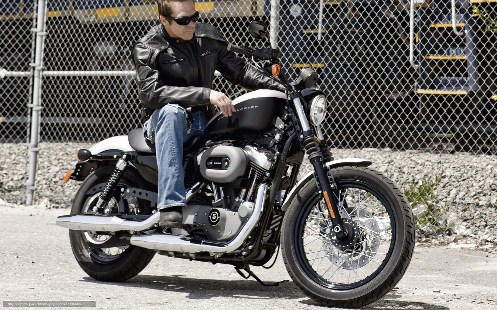 Man on a motorcycle