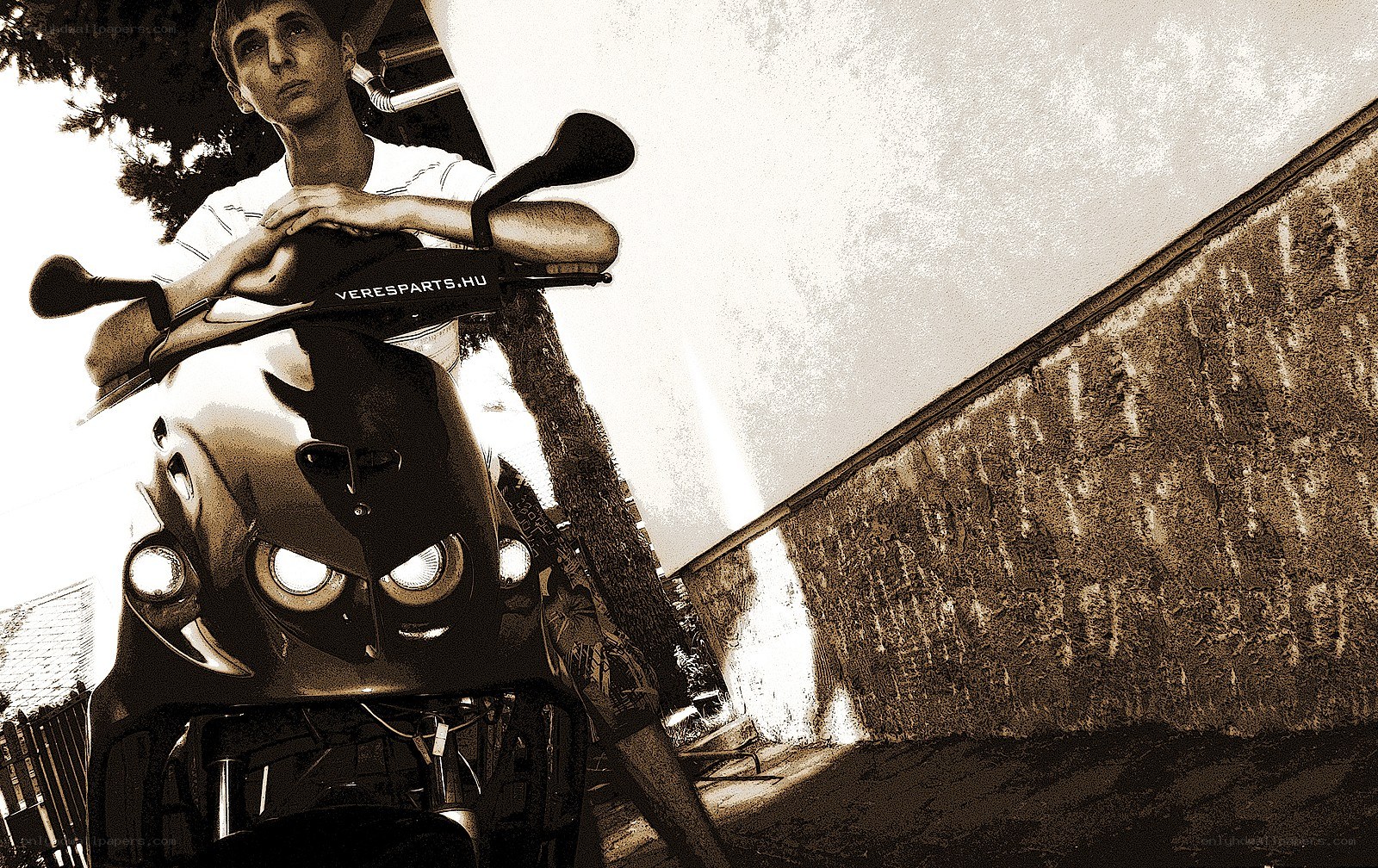 Man on a motorcycle
