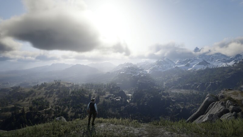 Man on a Mountain — Green