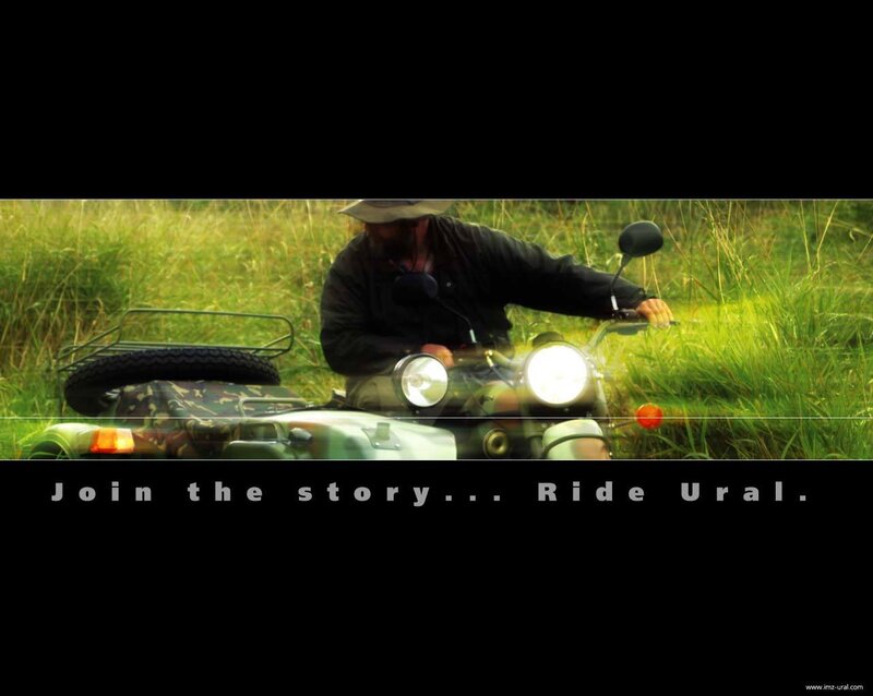 Man on a sidecar motorcycle