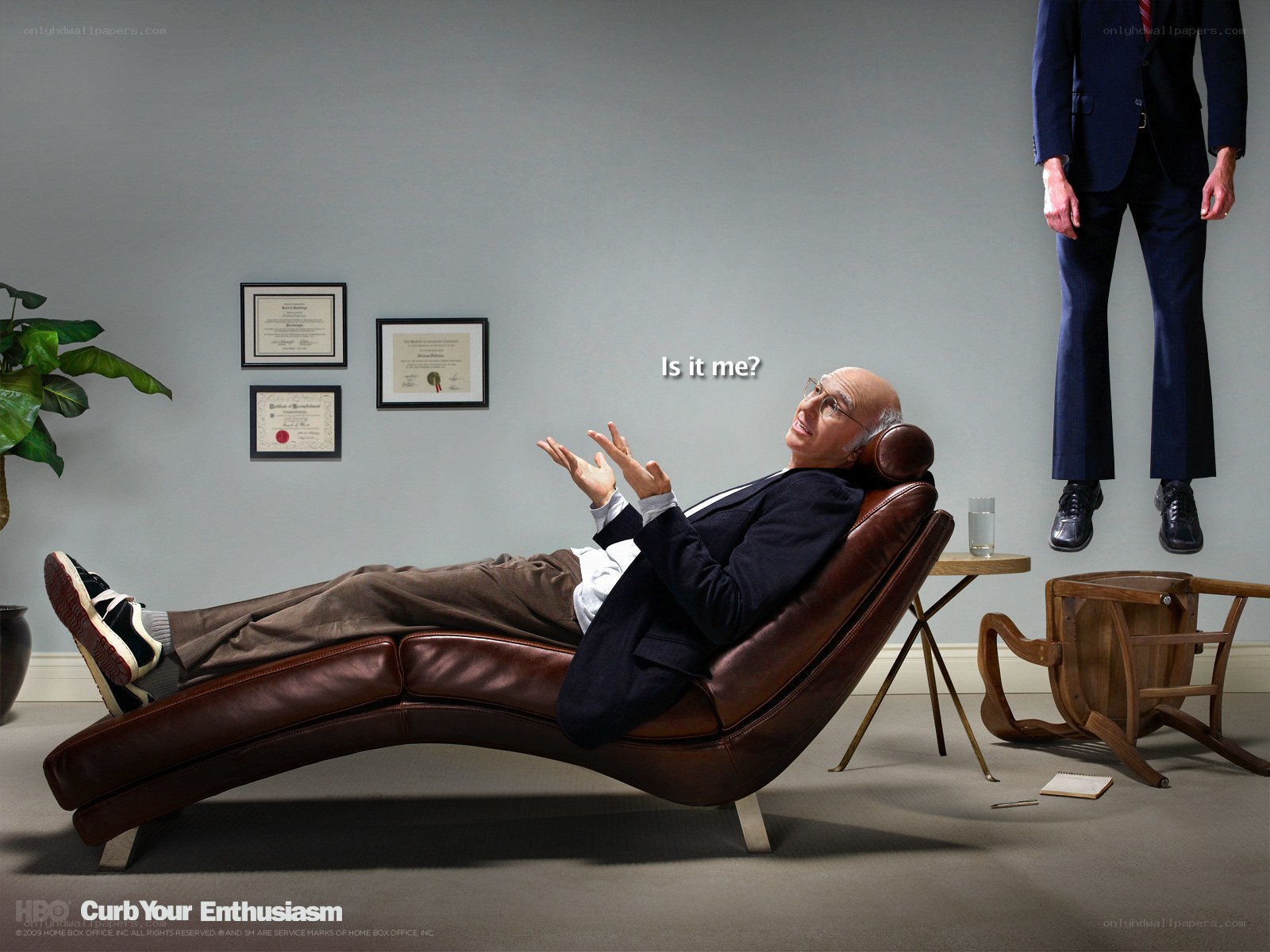 Man on a therapy couch