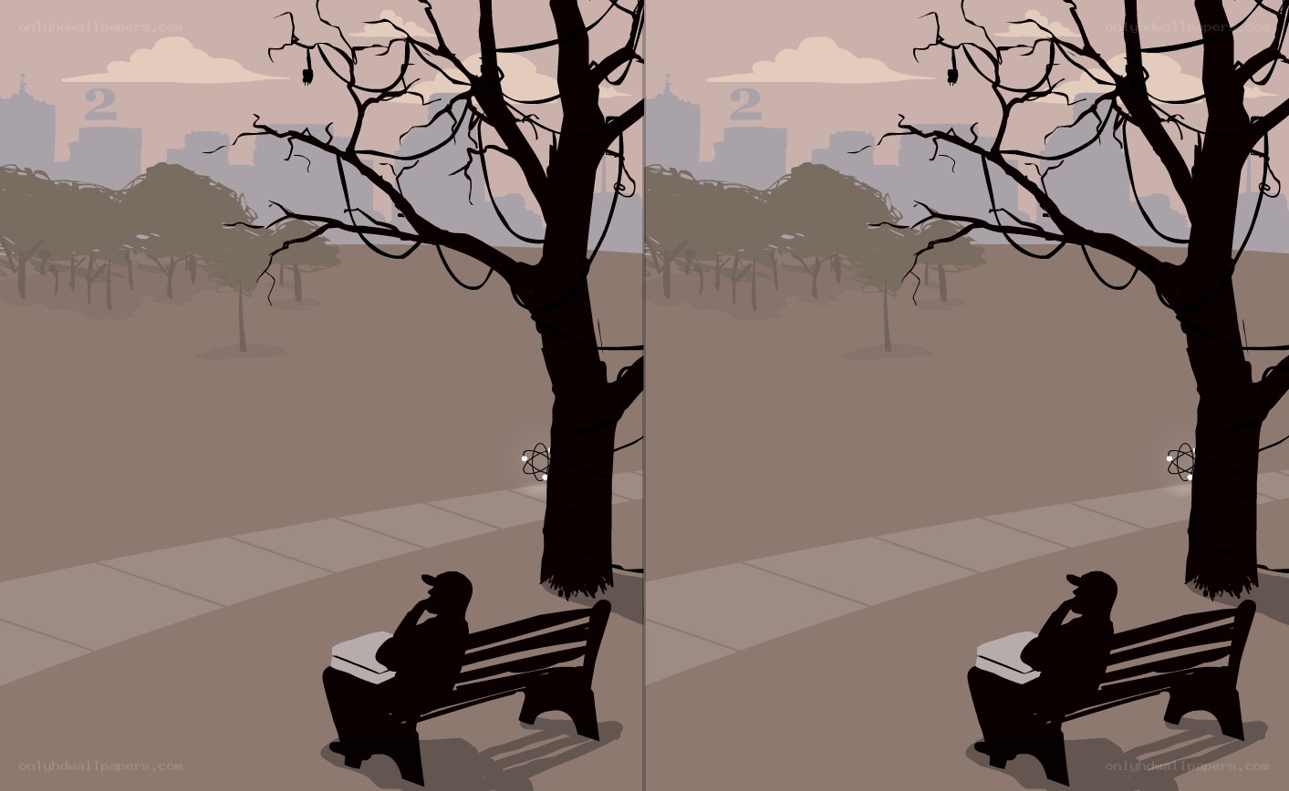Man on bench in park