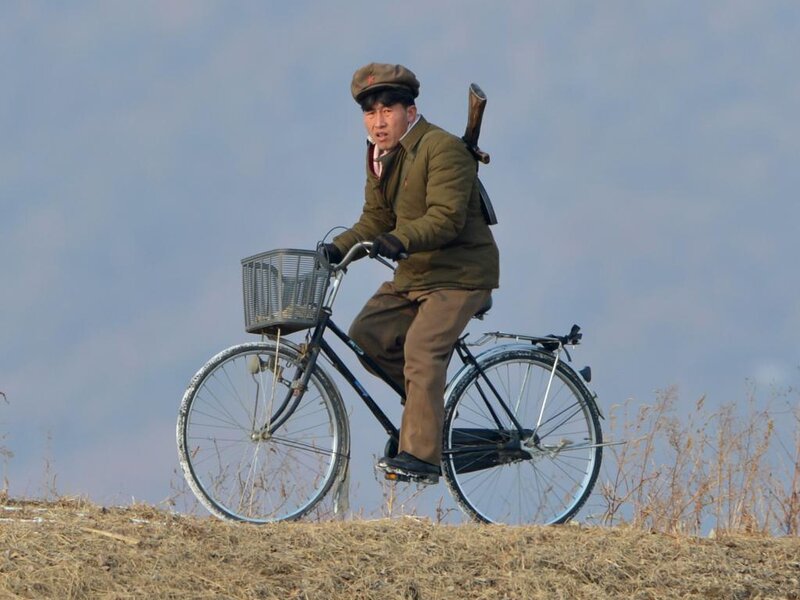 Man on Bicycle