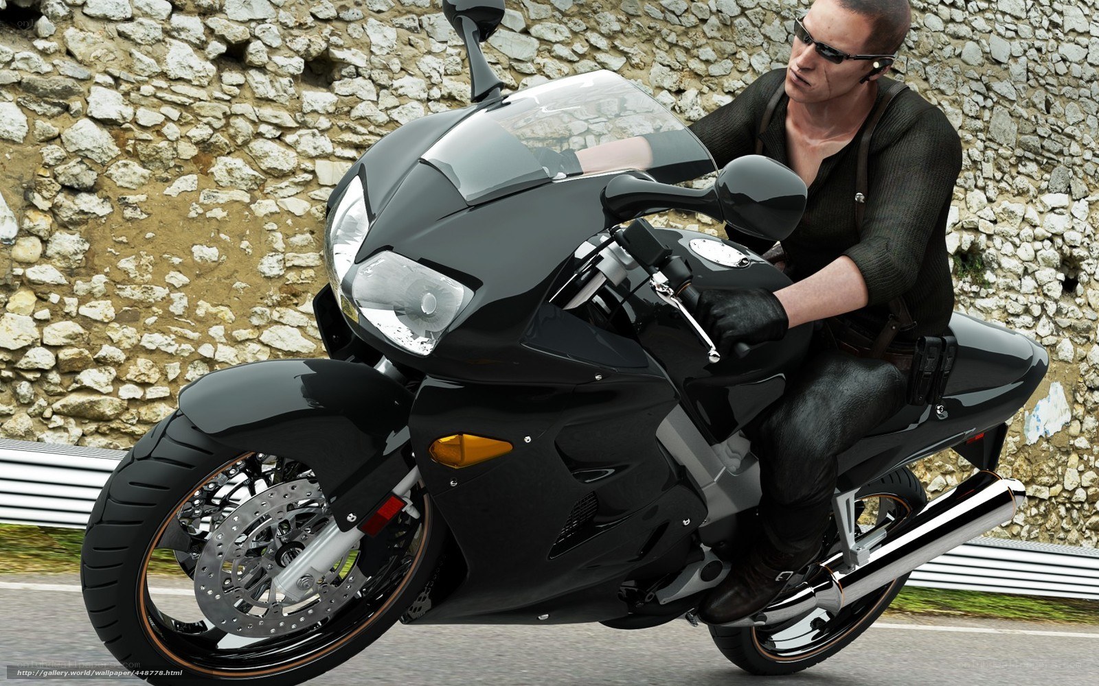 man on black motorcycle