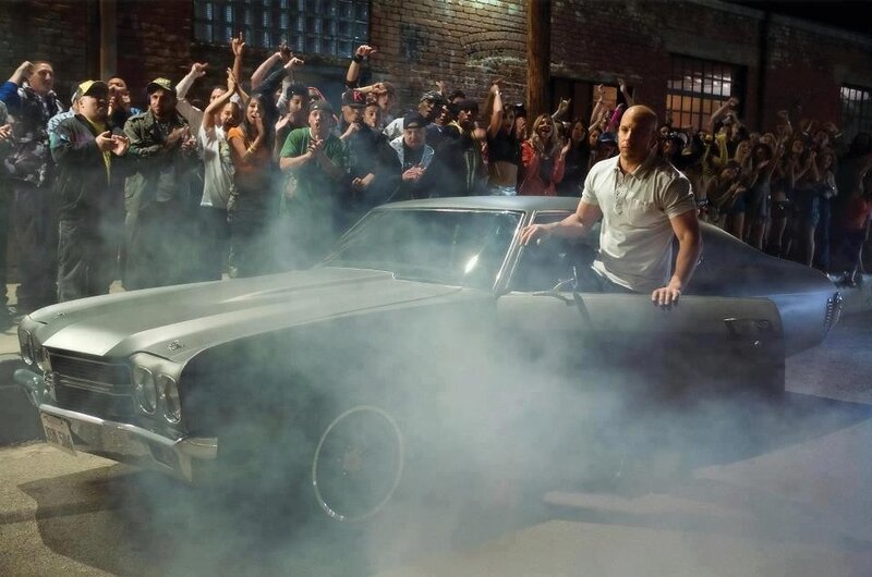 Man on Car Hood — Gray