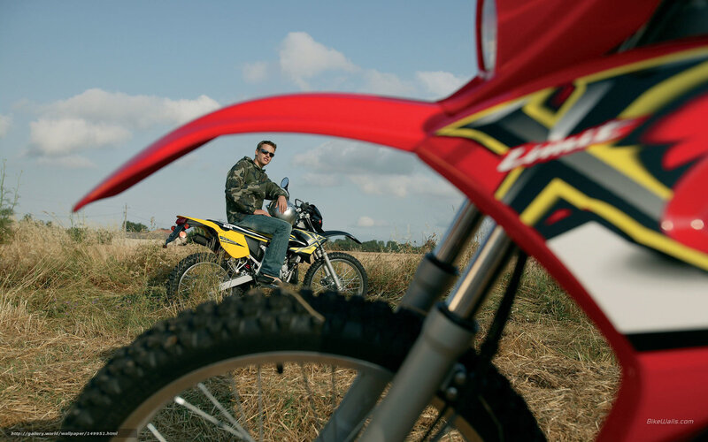 Man on Dirt Bike