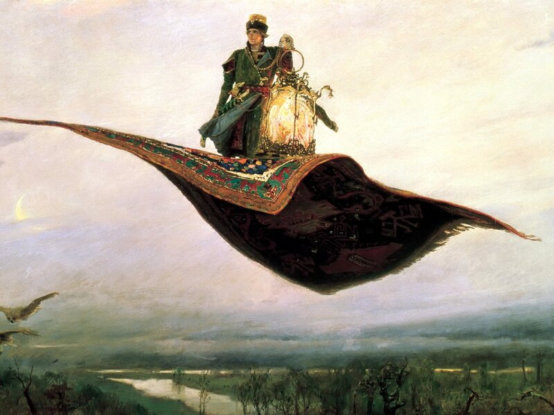 Man on Flying Carpet
