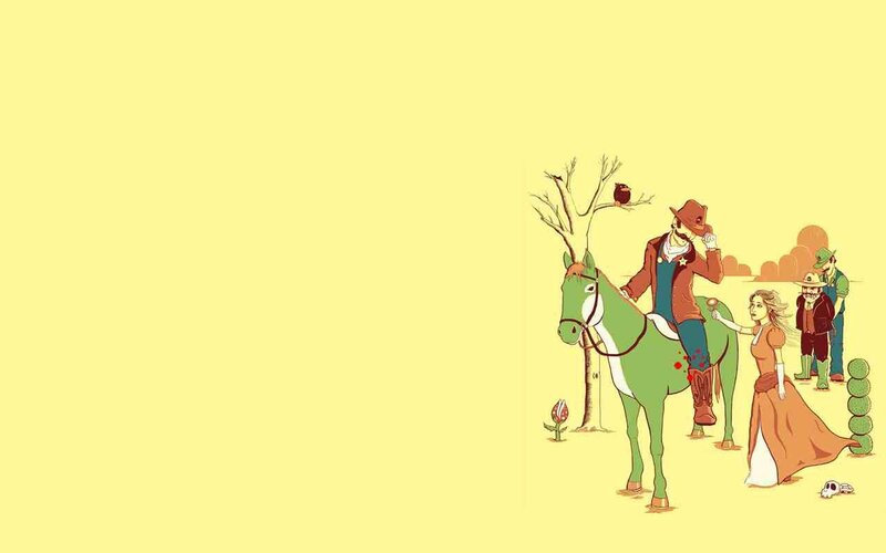 Man on Green Horse