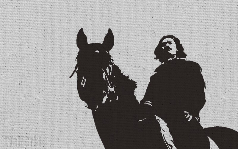 Man on Horse Silhouette