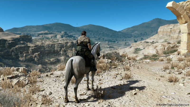 Man on Horseback — Blue