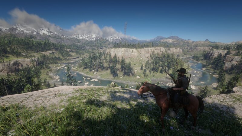 Man on Horseback — Green, Serene